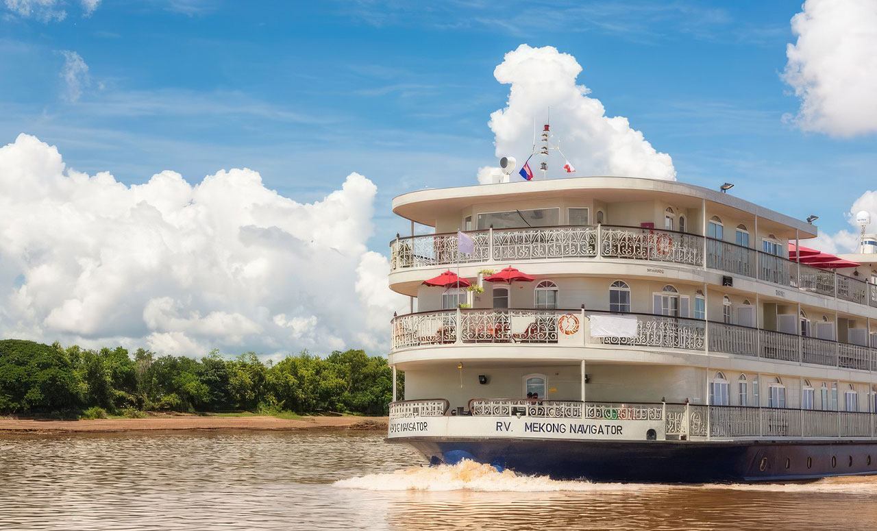 8 Days Lotus Cruise Mekong Navigator Upstream